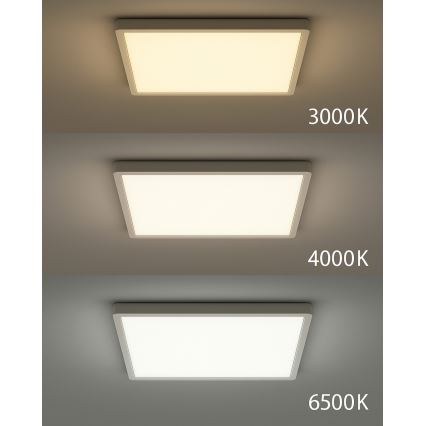 LED Stropní svítidlo LED/40W/230V 3000/4000/6500K 50x50 cm bílá